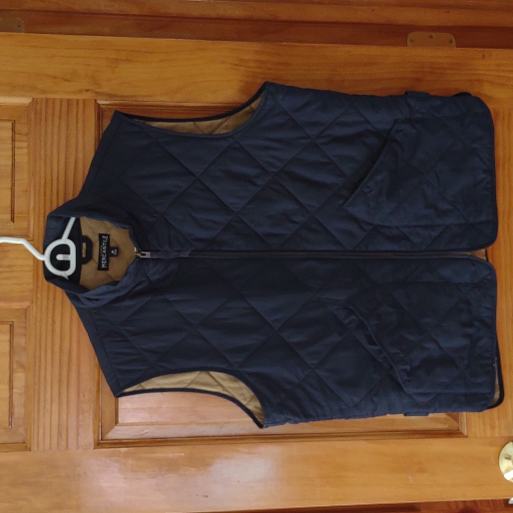 J. Crew Quilted Vest - Navy Blue